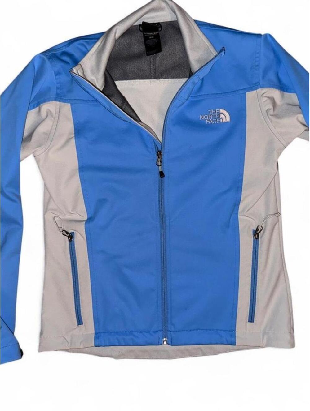 The North Face women flight series blue grey windstopper jacket sz M windbreaker